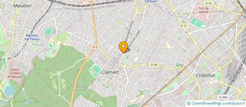 localisation de l'entreprise MONSIEUR PAWEL PIEDEL à CLAMART