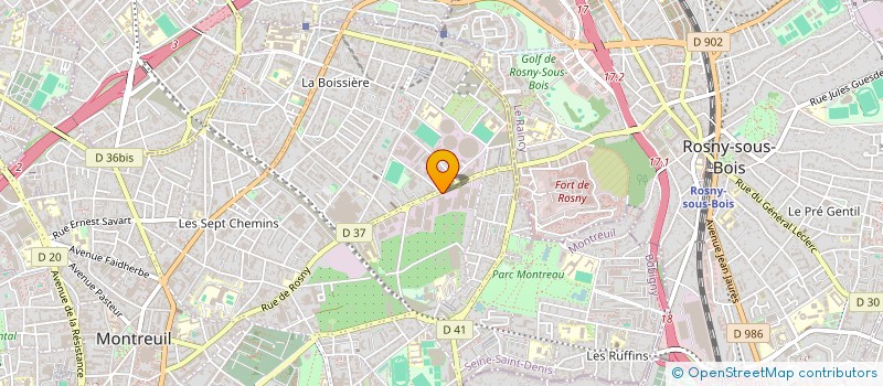 localisation de l'entreprise MONSIEUR PAZAL RAHMAN KOCHAI à MONTREUIL