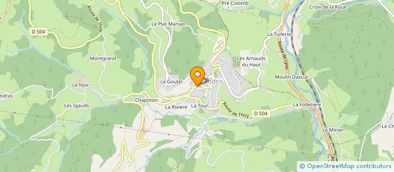 localisation de l'entreprise MONSIEUR PEDRO ALVES DA SILVA à GRANDRIS