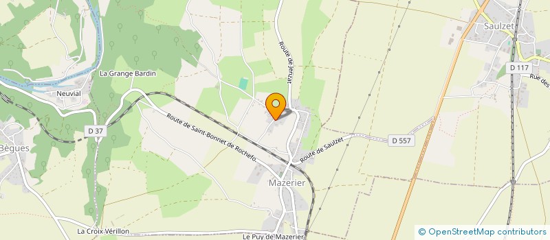 localisation de l'entreprise MONSIEUR PEDRO ALVES MEIRELES  MAZERIER