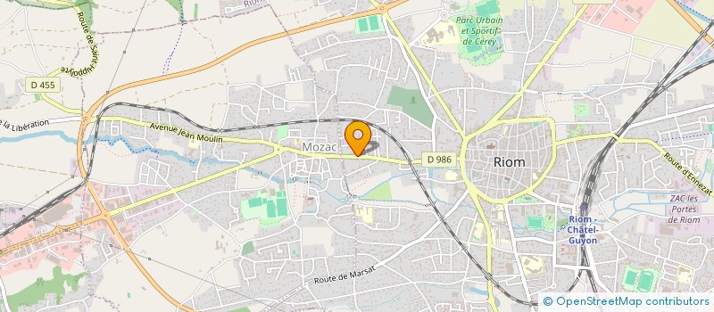 localisation de l'entreprise MONSIEUR PEDRO CACHINERO LOPEZ  RIOM