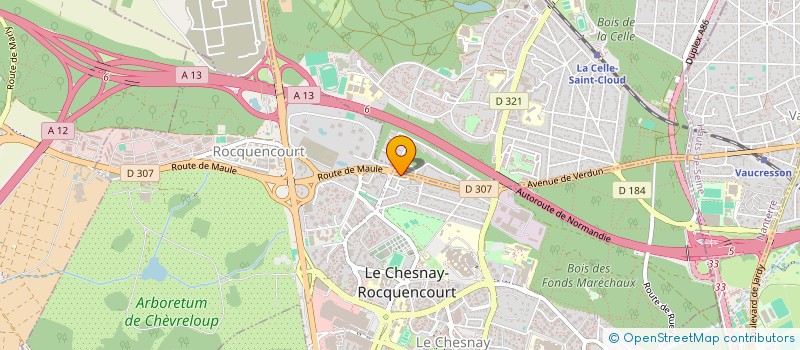 localisation de l'entreprise MONSIEUR PEDRO CARDOSO DA SILVA  LE CHESNAY-ROCQUENCOURT