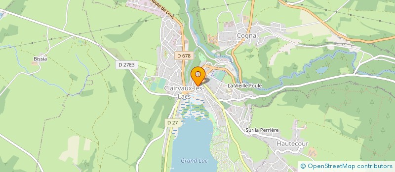 localisation de l'entreprise MONSIEUR PEDRO DA SILVA  CLAIRVAUX-LES-LACS