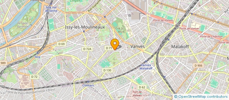 localisation de l'entreprise MONSIEUR PEDRO DA SILVA  VANVES