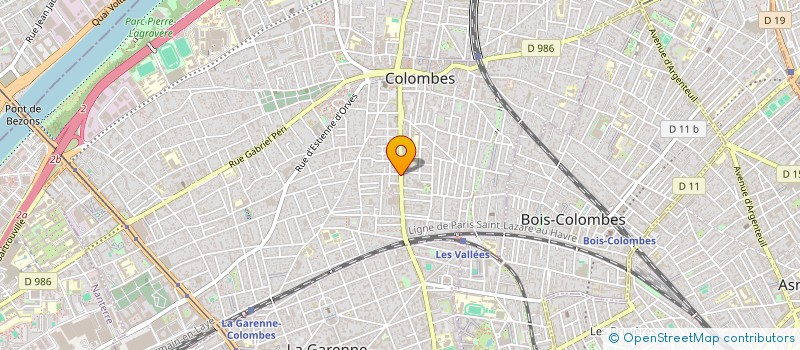 localisation de l'entreprise MONSIEUR PEDRO DA SILVA à COLOMBES
