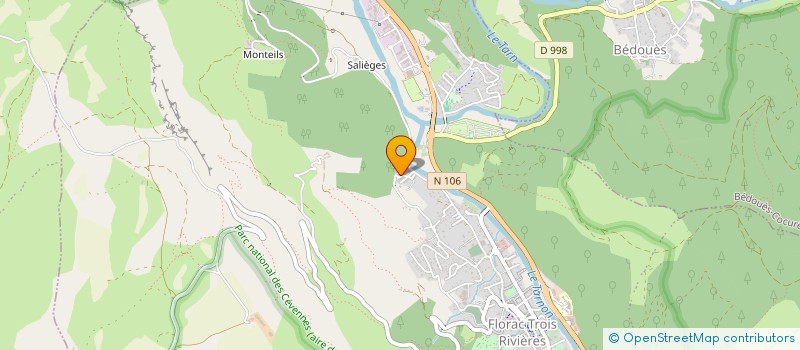 localisation de l'entreprise MONSIEUR PEDRO DE CASTRO  FLORAC TROIS RIVIERES