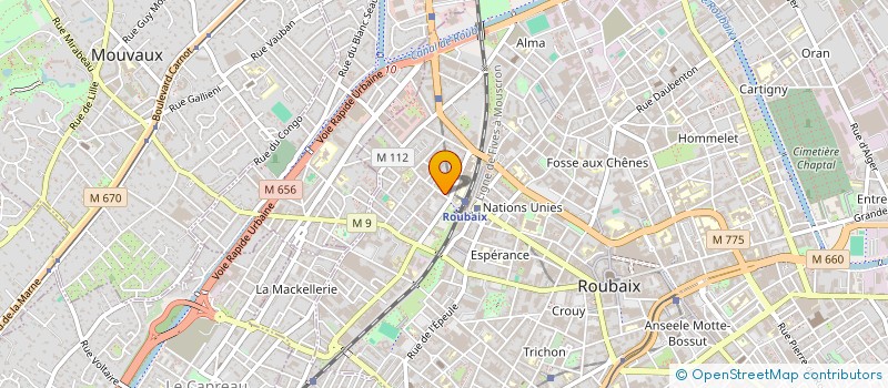 localisation de l'entreprise MONSIEUR PEDRO FERNANDES FURTADO  ROUBAIX