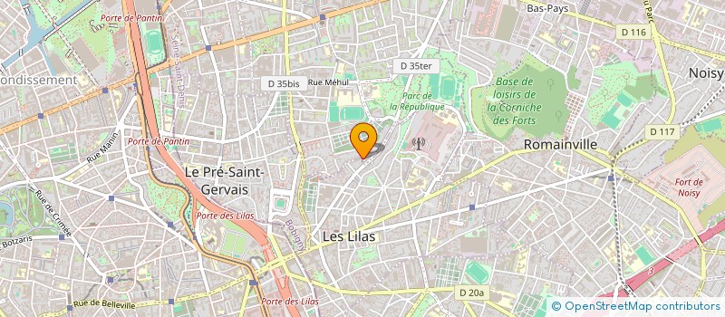 localisation de l'entreprise MONSIEUR PEDRO FRANCA DE PINHO  PANTIN