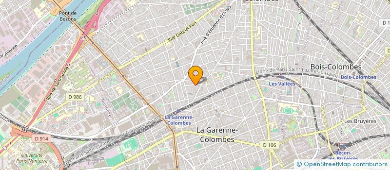 localisation de l'entreprise MONSIEUR PEDRO GONCALVES à COLOMBES
