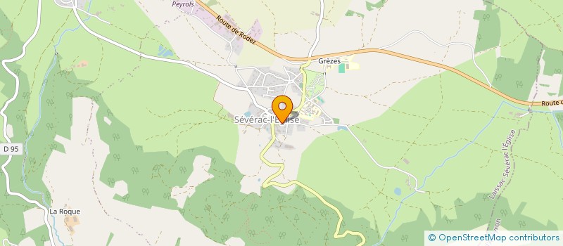 localisation de l'entreprise MONSIEUR PEDRO MANUEL DA MOTA RODRIGUES  LAISSAC-SEVERAC L'EGLISE