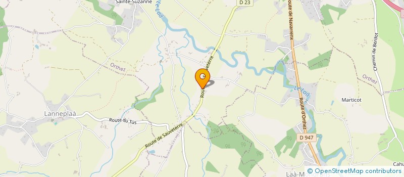 localisation de l'entreprise MONSIEUR PEDRO MIGUEL DOS SANTOS MAGALHAES  ORTHEZ