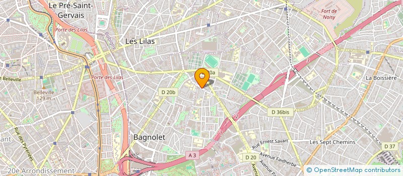 localisation de l'entreprise MONSIEUR PEDRO MORAIS à BAGNOLET