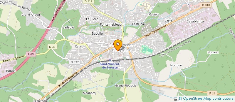 localisation de l'entreprise MONSIEUR PEDRO OLIVEIRA RIBEIRO  SAINT-VINCENT-DE-TYROSSE