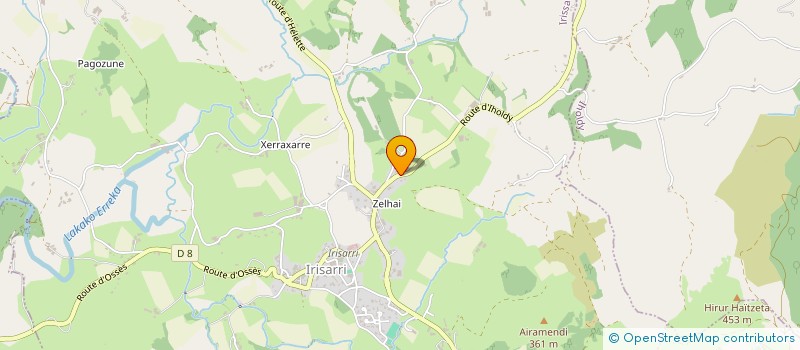 localisation de l'entreprise MONSIEUR PEDRO PARDO SANCHEZ  IRISSARRY