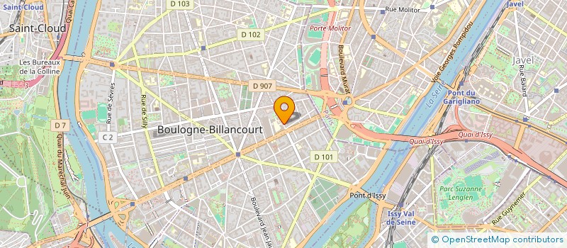 localisation de l'entreprise MONSIEUR PEDRO PEDRO MIGUEL DE JESUS RIBEIRO à BOULOGNE-BILLANCOURT