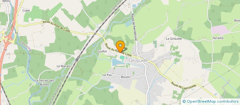 localisation de l'entreprise MONSIEUR PEDRO PICA  LARUSCADE