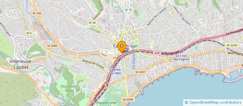 localisation de l'entreprise MONSIEUR PEDRO RODRIGUEZ HERNANDEZ  ANTIBES
