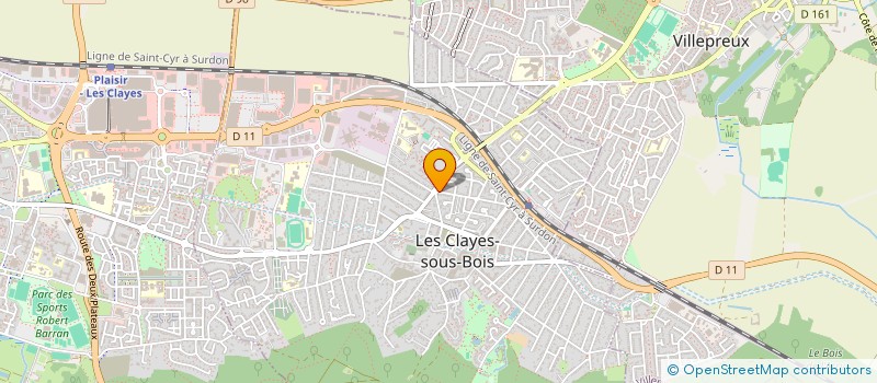 localisation de l'entreprise MONSIEUR PEDRO SILVA MONTEIRO  LES CLAYES-SOUS-BOIS