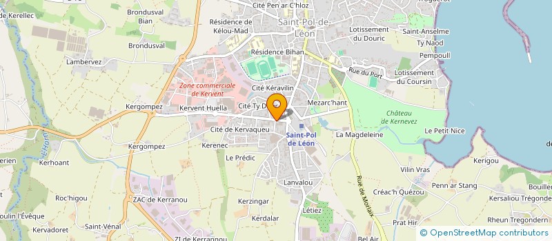 localisation de l'entreprise MONSIEUR PEDRO SOARES LOPES  SAINT-POL-DE-LEON