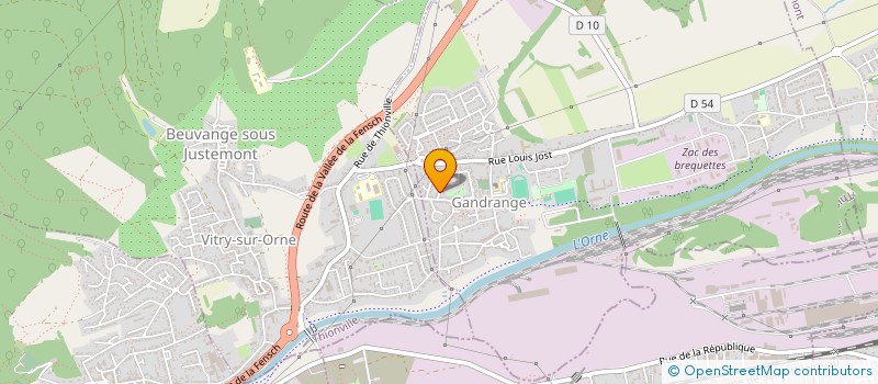 localisation de l'entreprise MONSIEUR PEDRO TRIVINO  GANDRANGE