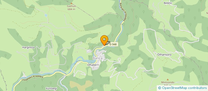 localisation de l'entreprise MONSIEUR PEIO ANTCHAGNO  ALDUDES