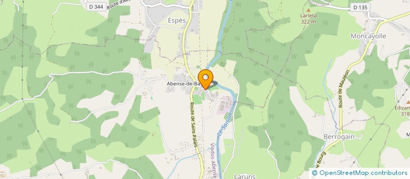 localisation de l'entreprise MONSIEUR PEIO GOILHARDET  VIODOS-ABENSE-DE-BAS