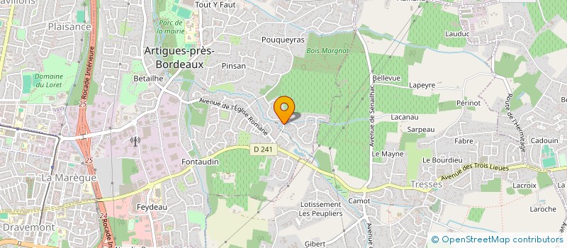 localisation de l'entreprise MONSIEUR PEIO RAYMOND  ARTIGUES-PRES-BORDEAUX