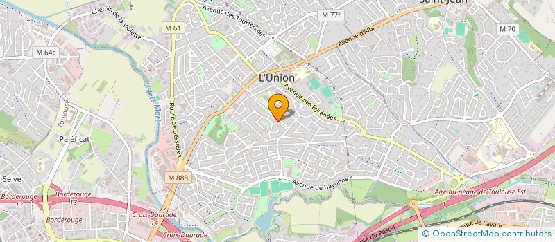 localisation de l'entreprise MONSIEUR PEIRE BOURDONCLE-TEISSEIRE à L'UNION