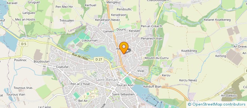 localisation de l'entreprise MONSIEUR PENAUD MICHAEL  SAINT-RENAN