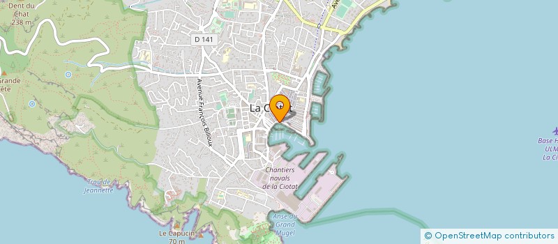 localisation de l'entreprise MONSIEUR PEPPINO BINDINELLI  LA CIOTAT