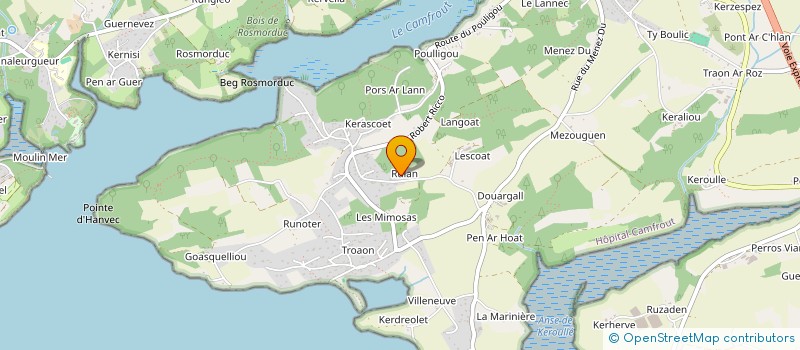 localisation de l'entreprise MONSIEUR PER-YEUN MEVEL  HOPITAL-CAMFROUT