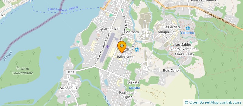 localisation de l'entreprise MONSIEUR PERES CORNELIA à SAINT-LAURENT-DU-MARONI