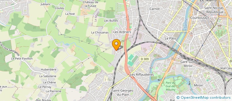 localisation de l'entreprise MONSIEUR PERIG COUSQUER  LE MANS