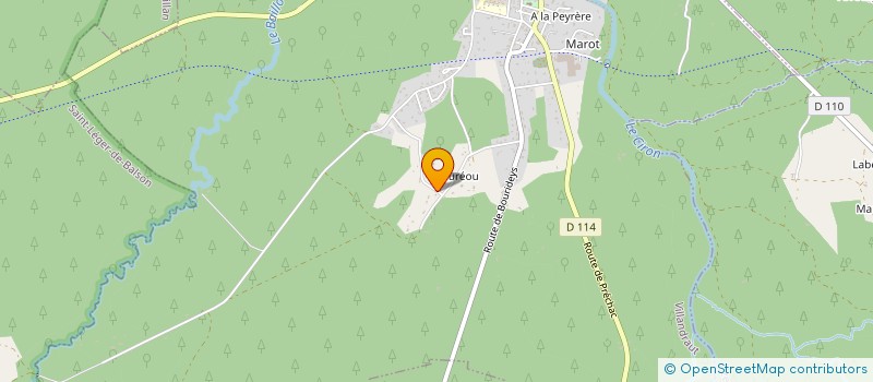 localisation de l'entreprise MONSIEUR PERO NIKOLOV  VILLANDRAUT