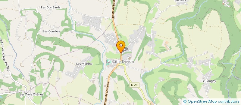 localisation de l'entreprise MONSIEUR PEROLIN CUAZ à LES ABRETS-EN-DAUPHINE