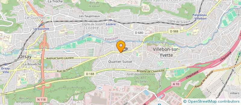 localisation de l'entreprise MONSIEUR PERRICK TAILLE  VILLEBON-SUR-YVETTE