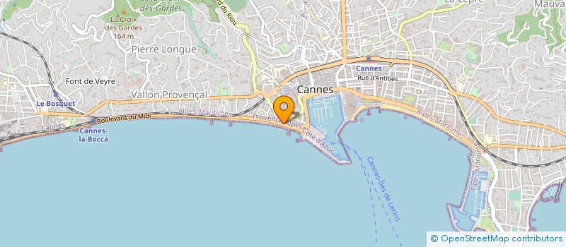 localisation de l'entreprise MONSIEUR PERROUX ROMANET à CANNES