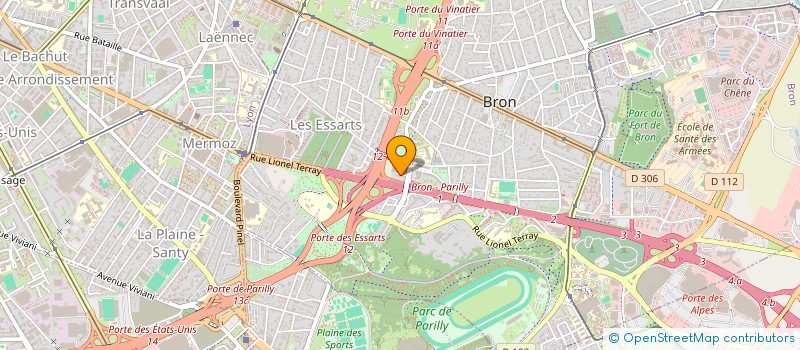 localisation de l'entreprise MONSIEUR PERSIAN PARVANOV  BRON