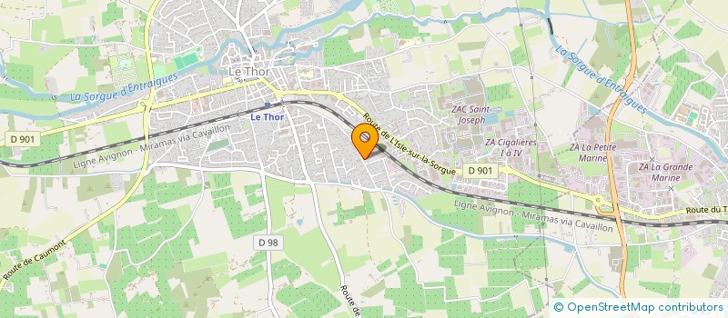 localisation de l'entreprise MONSIEUR PESCIA CROVARA  LE THOR