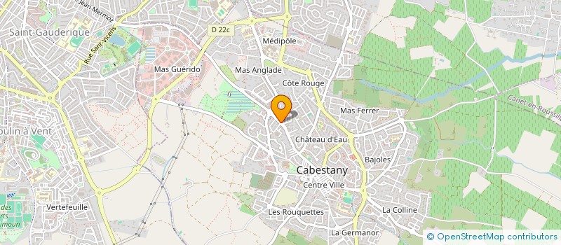 localisation de l'entreprise MONSIEUR PETER ALLOUCHE  CABESTANY