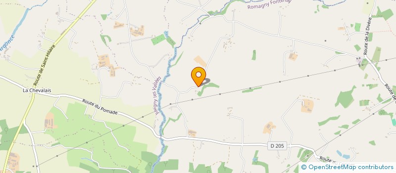 localisation de l'entreprise MONSIEUR PETER BAKER  ROMAGNY FONTENAY