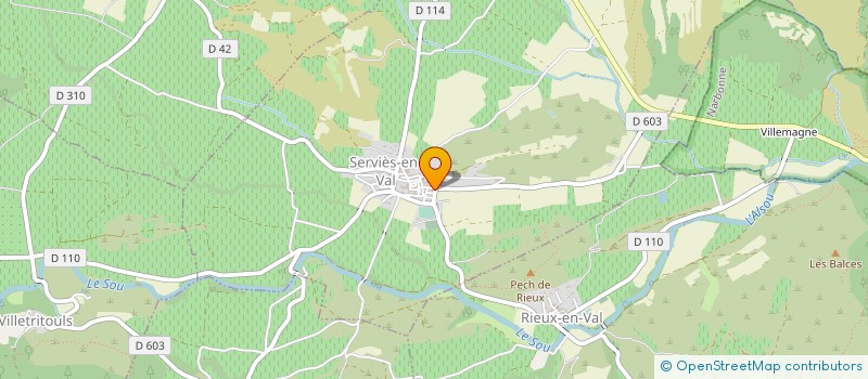 localisation de l'entreprise MONSIEUR PETER BEERNAERT  SERVIES-EN-VAL