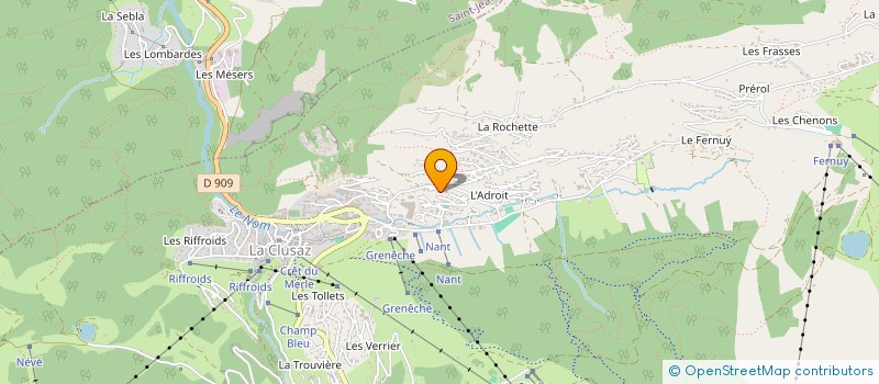 localisation de l'entreprise MONSIEUR PETER BELLIA  LA CLUSAZ