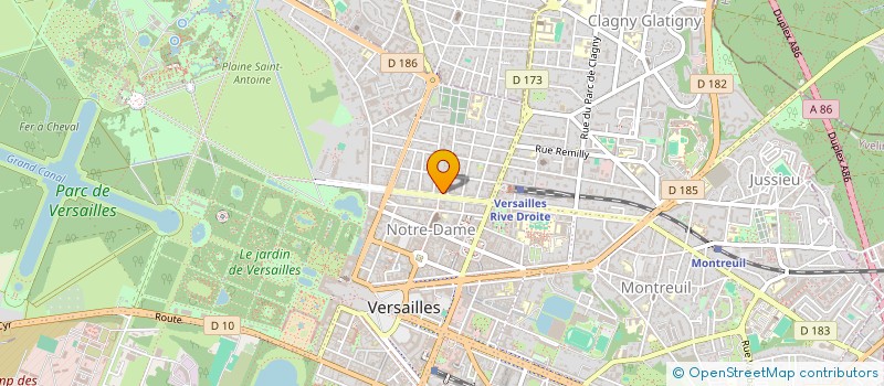 localisation de l'entreprise MONSIEUR PETER BEVAN à VERSAILLES