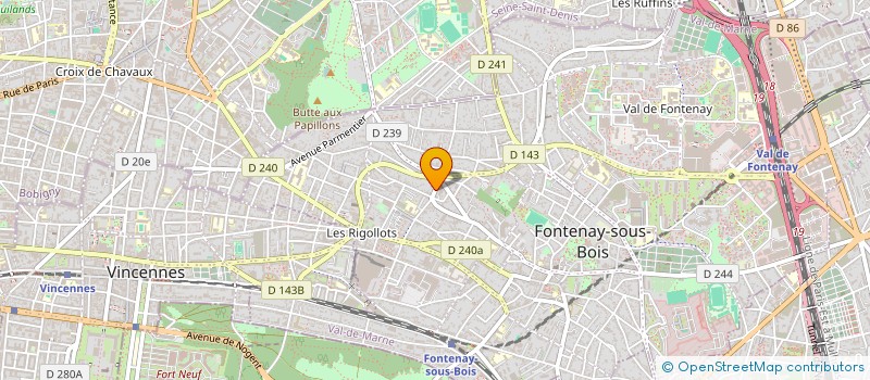 localisation de l'entreprise MONSIEUR PETER BORDAGE à FONTENAY-SOUS-BOIS