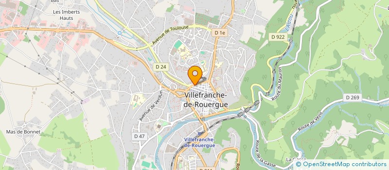 localisation de l'entreprise MONSIEUR PETER BRUGEL à VILLEFRANCHE-DE-ROUERGUE