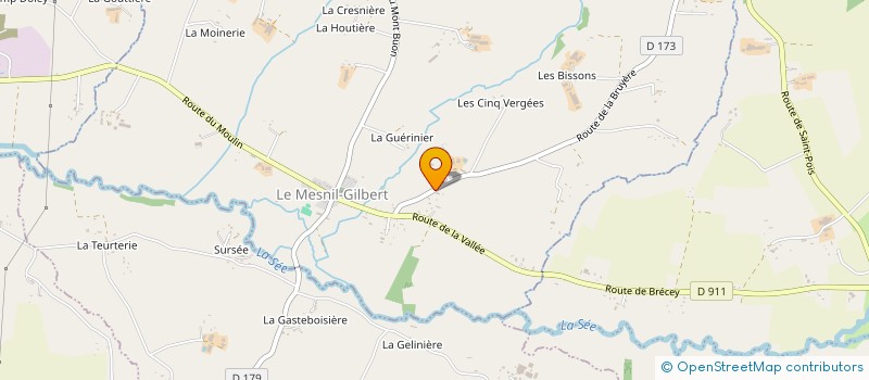 localisation de l'entreprise MONSIEUR PETER CATHERINE  LE MESNIL-GILBERT