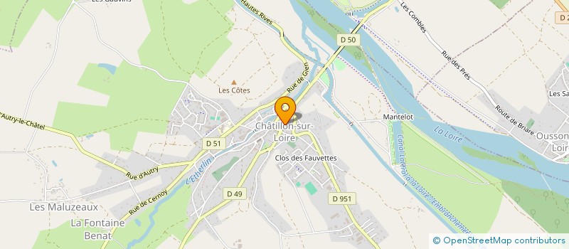 localisation de l'entreprise MONSIEUR PETER CLARKE à CHATILLON-SUR-LOIRE