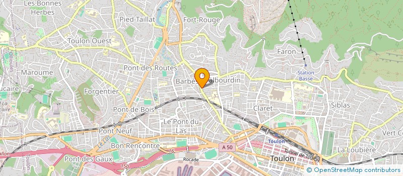 localisation de l'entreprise MONSIEUR PETER DABY  TOULON