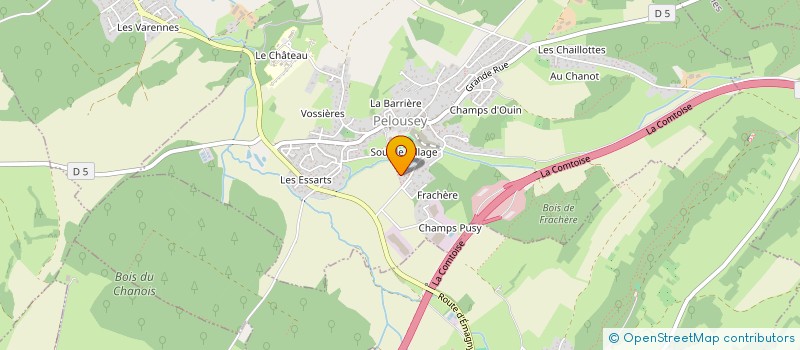 localisation de l'entreprise MONSIEUR PETER DORNIER  PELOUSEY